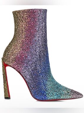 Christian Louboutin Condora Booty Strass crystal heels RETAIL 5,995